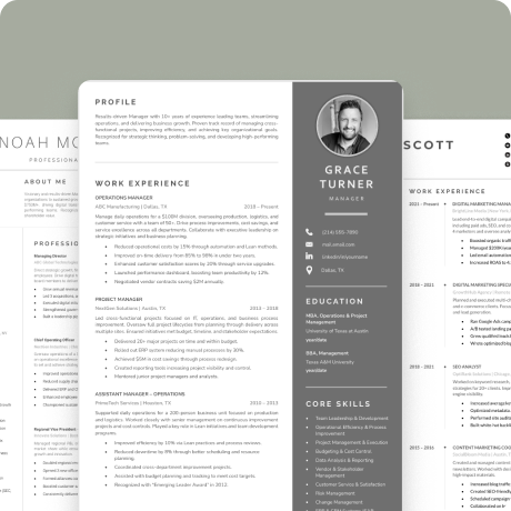 MyStar Resumes writing work