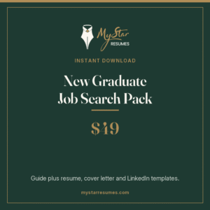 New Graduate Job Search Pack, instant download, $49
