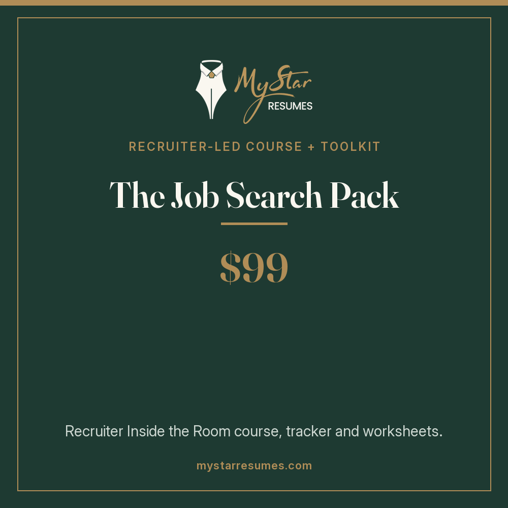 The Job Search Pack, recruiter-led course and toolkit, $99